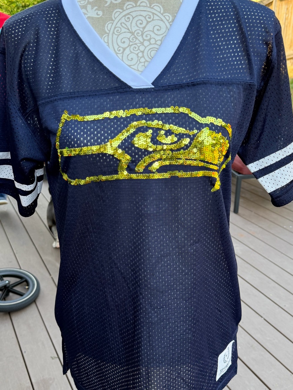 Victoria’s Secret PINK Seattle Seahawks NFL Sequin Mesh Jersey S